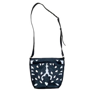 Tooled Leather Western Crossbody Bag Purse